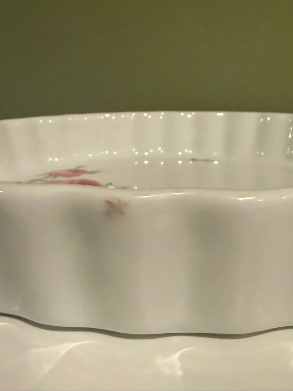 Vintage Christineholm Rose Quiche and Tart dish